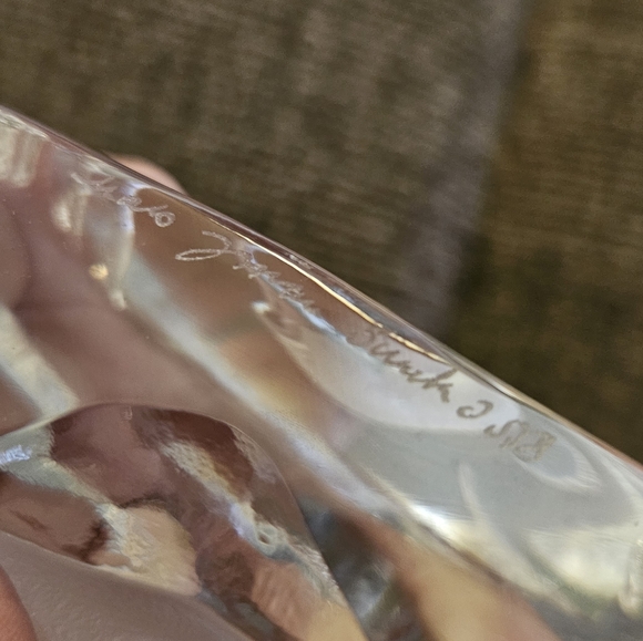 Mats Jonasson Swedish Signed Glass Swan Paperweight - Picture 4 of 12